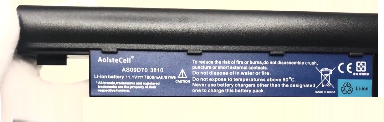 Battery for Acer Aspire 3810T-353G25N